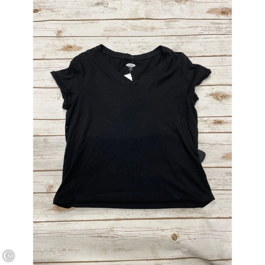 Top Short Sleeve Basic By Old Navy In Black, Size: M
