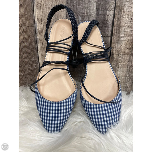 Shoes Flats By J. Crew In Checkered Pattern, Size: 7.5