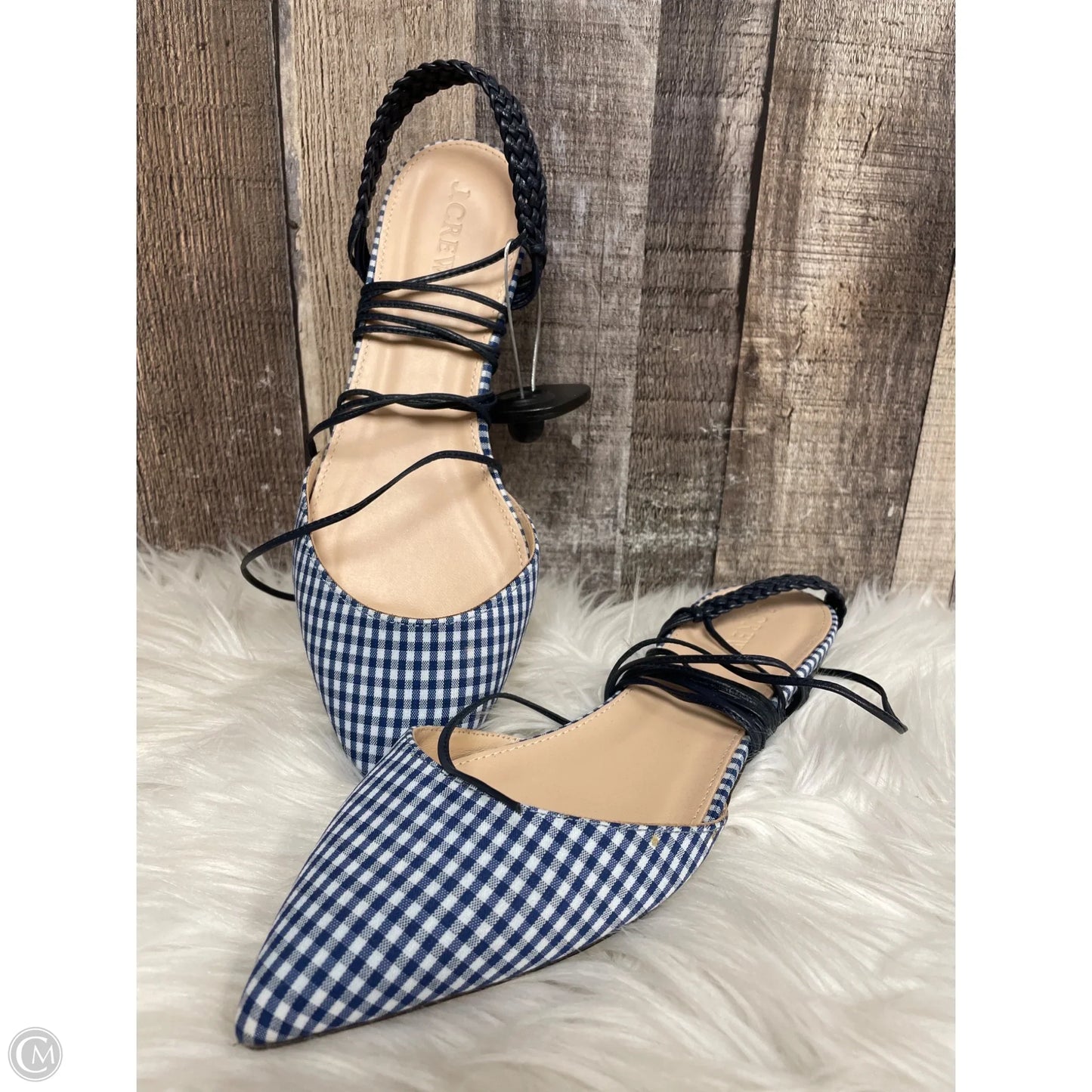 Shoes Flats By J. Crew In Checkered Pattern, Size: 7.5