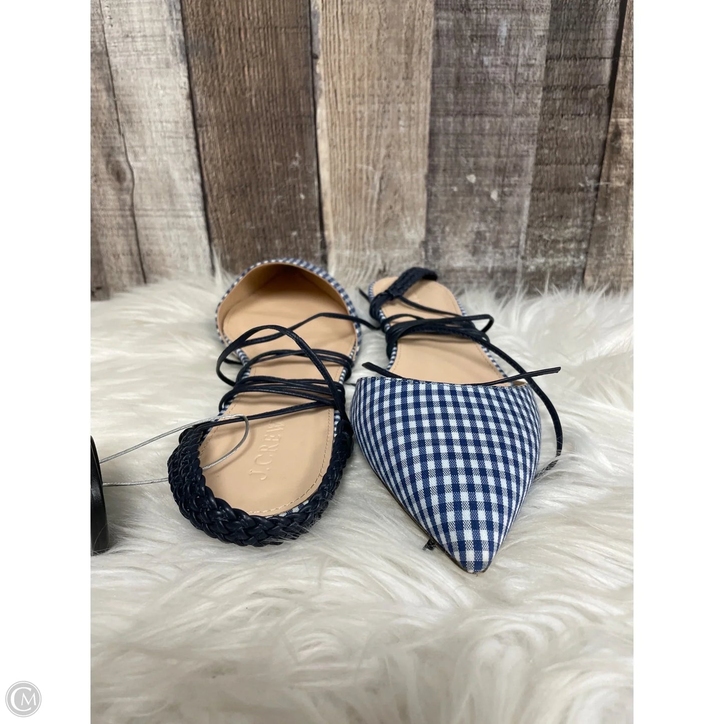 Shoes Flats By J. Crew In Checkered Pattern, Size: 7.5
