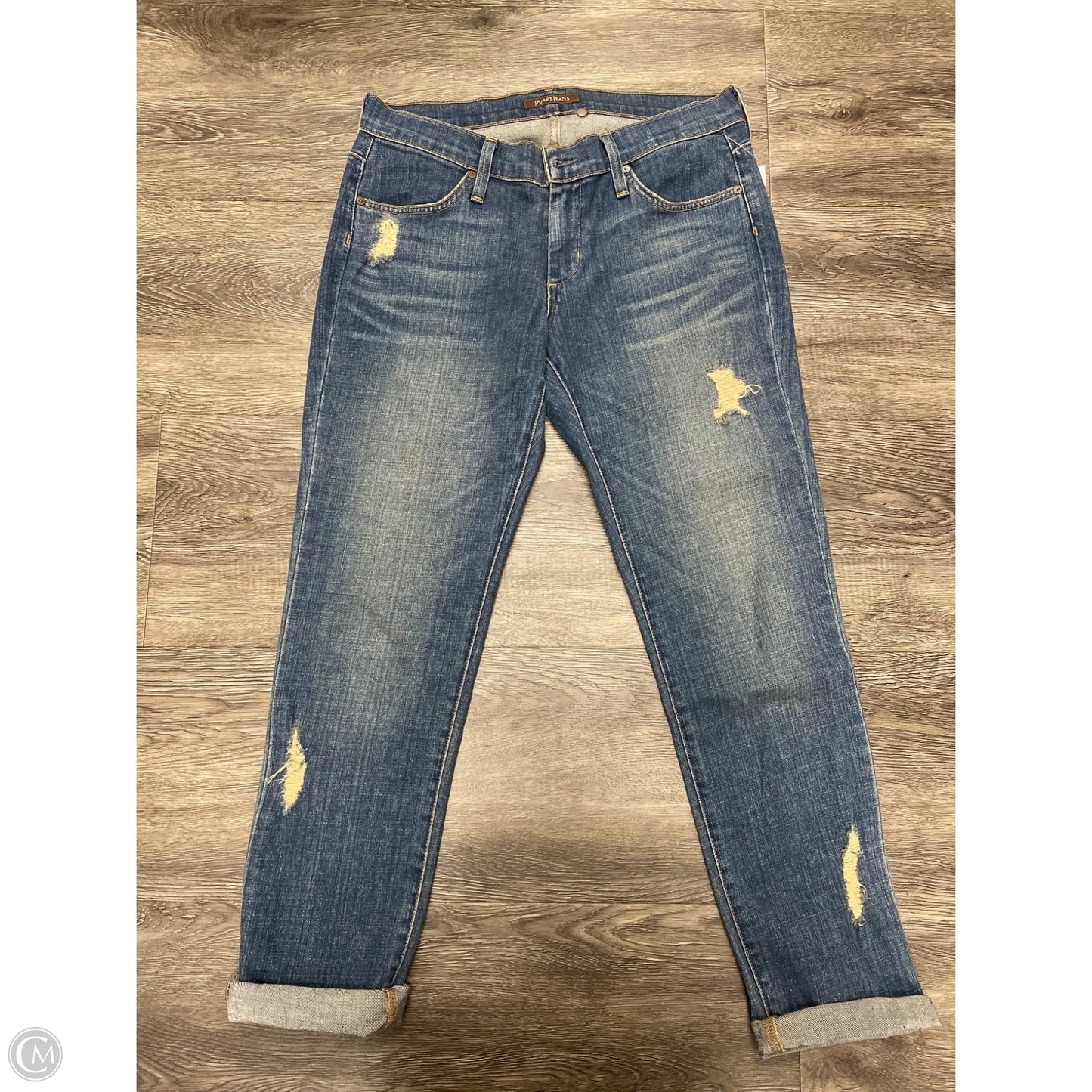Jeans Straight By James Jeans In Blue Denim, Size: 8