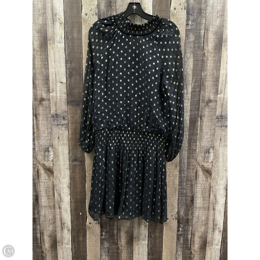 Dress Casual Midi By Velvet By Graham & Spencer In Black & Gold, Size: M