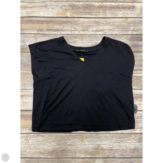 Top Short Sleeve By White House Black Market In Black, Size: Xl