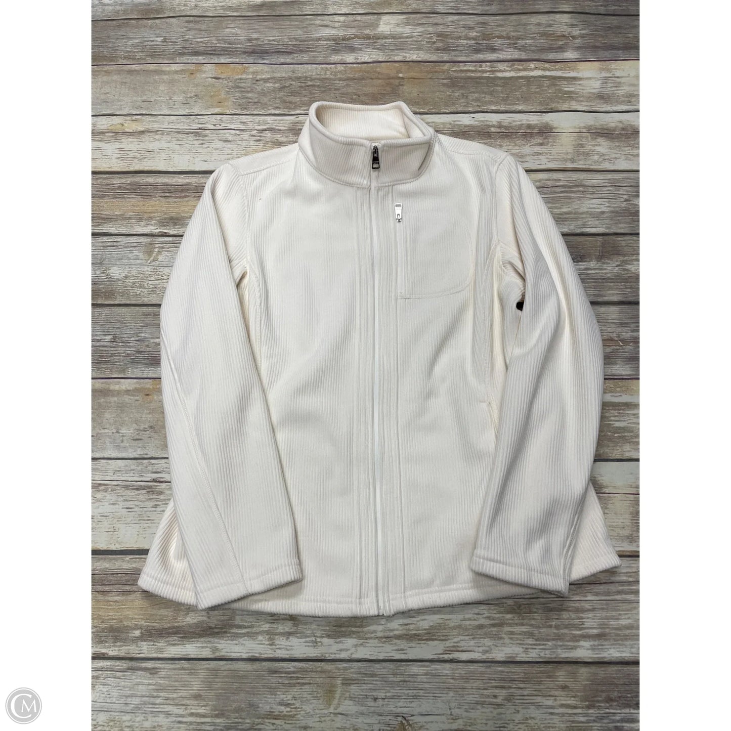 Jacket Fleece By Andrew Marc In Cream, Size: L