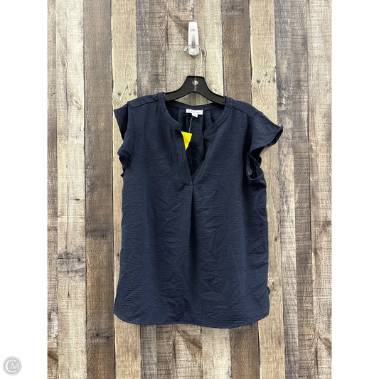 Top Sleeveless By Calvin Klein In Navy, Size: M
