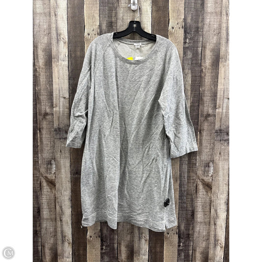 Dress Casual Midi By J. Crew In Grey, Size: Xxl
