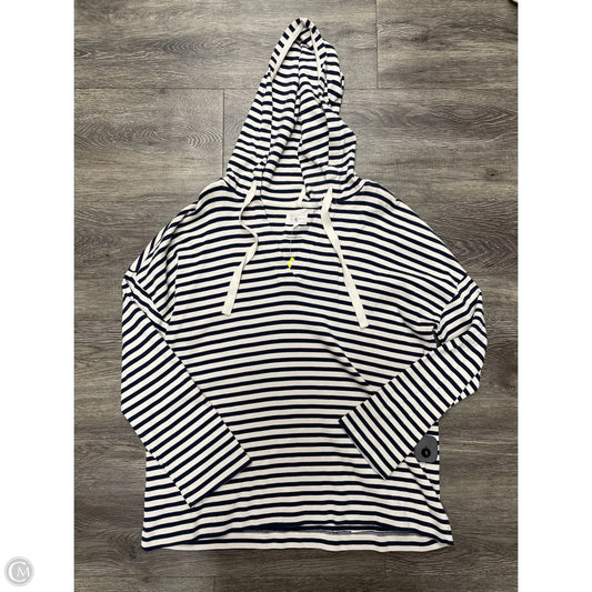 Sweatshirt Hoodie By Lou And Grey In Striped Pattern, Size: M