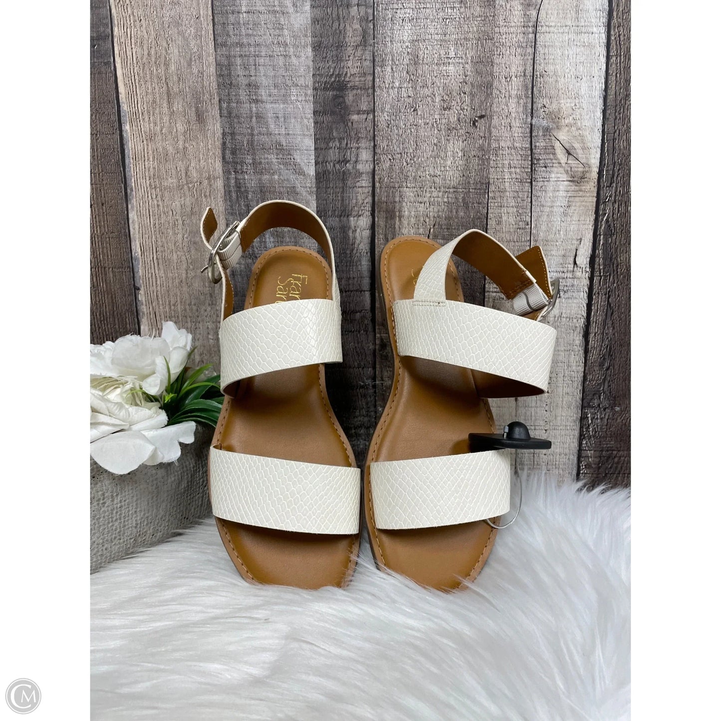 Sandals Flats By Franco Sarto In Ivory, Size: 8.5