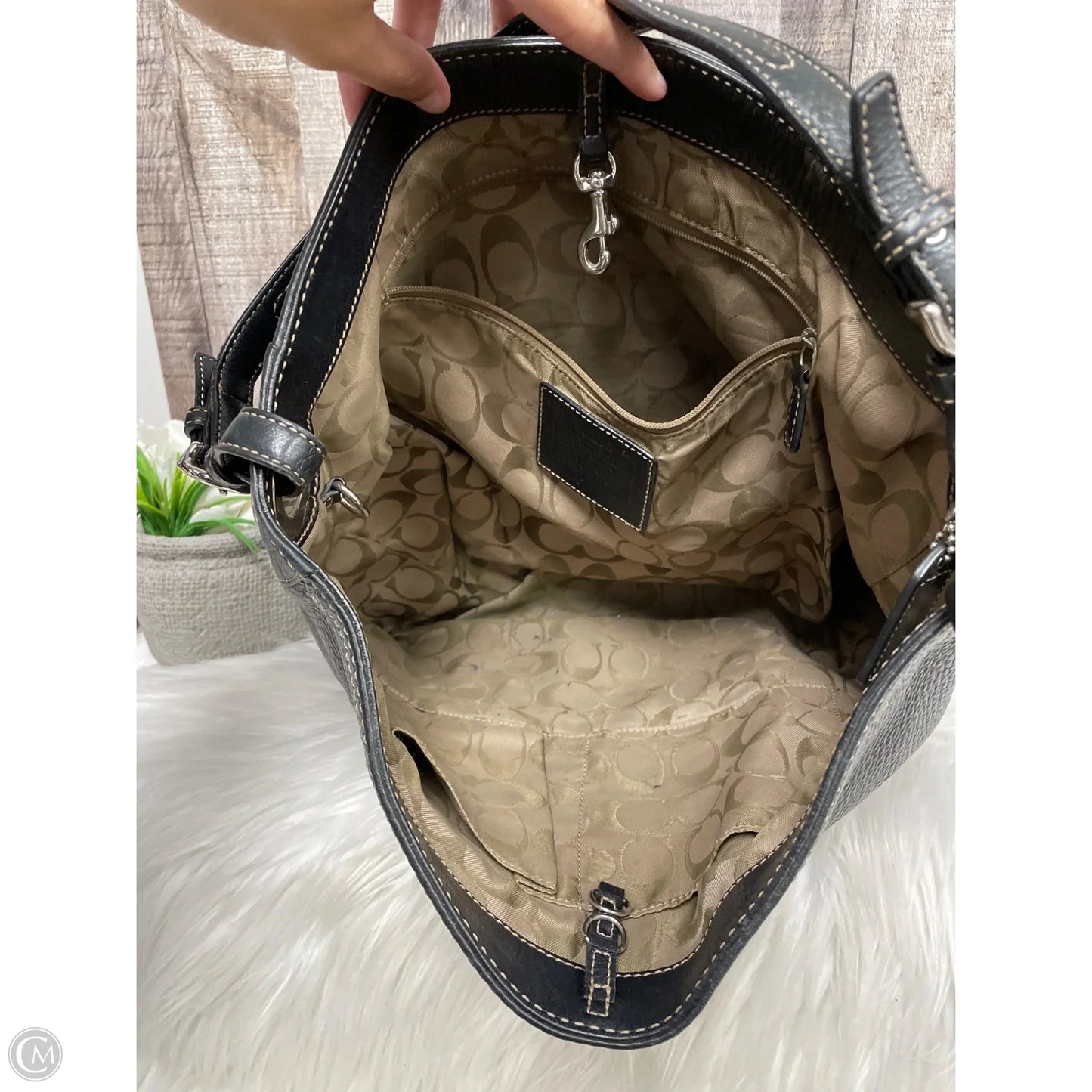 Handbag Designer By Coach, Size: Large