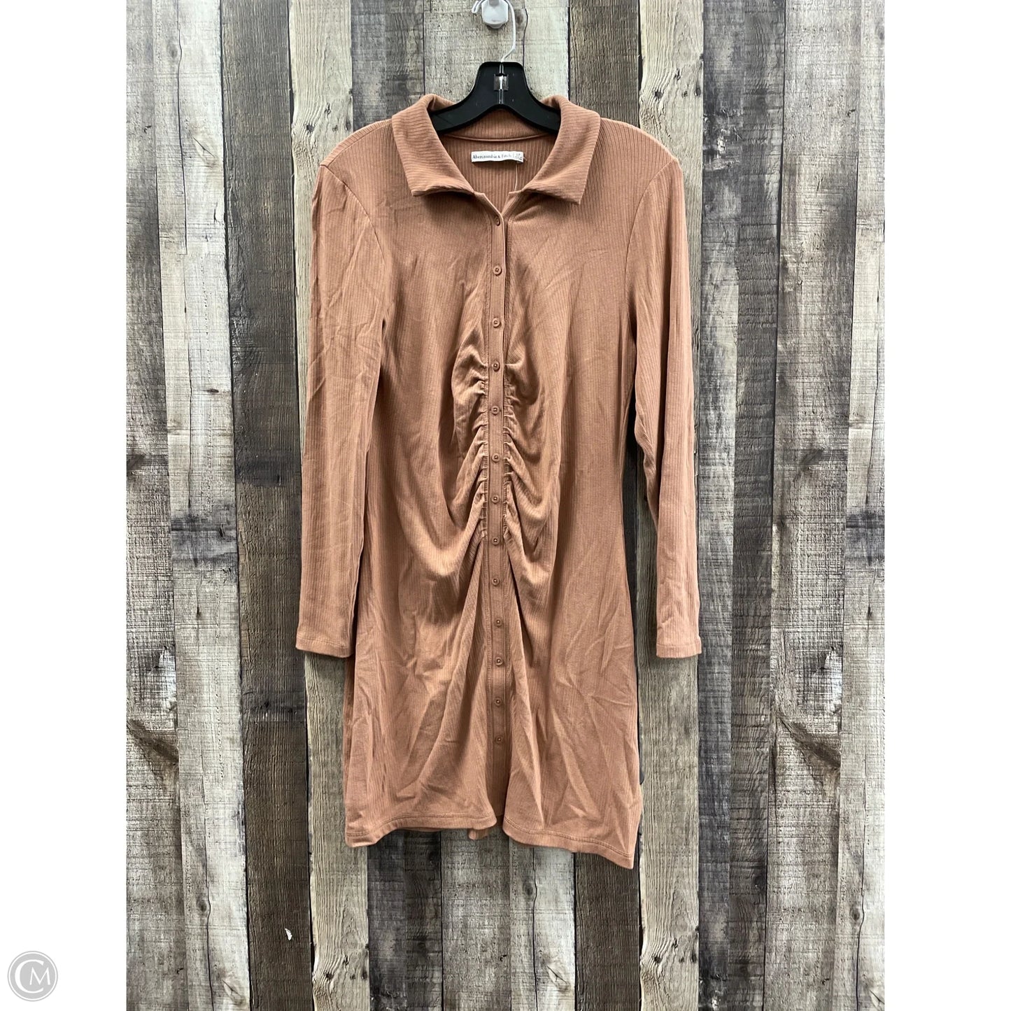 Dress Casual Midi By Abercrombie And Fitch In Brown, Size: Lp