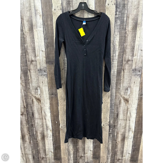 Dress Casual Maxi By Old Navy In Black, Size: M
