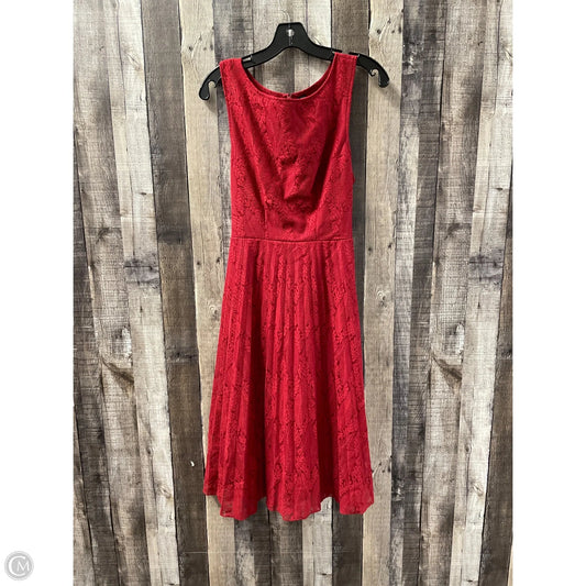Dress Casual Midi By Shein In Red, Size: L