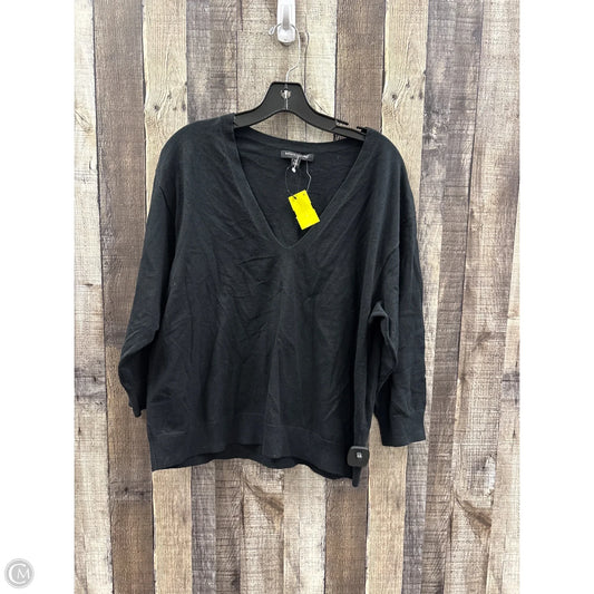 Top 3/4 Sleeve By Banana Republic In Black, Size: Xl