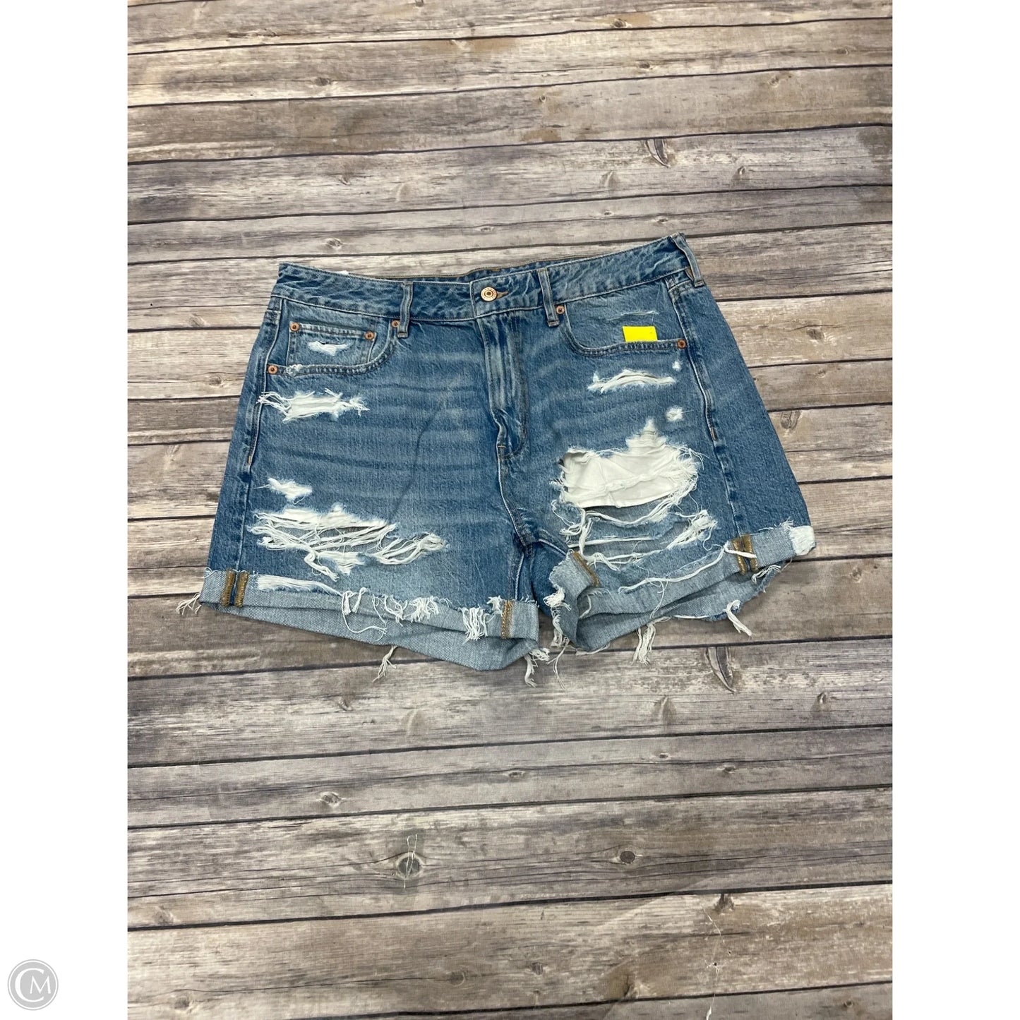 Shorts By American Eagle In Blue Denim, Size: 12