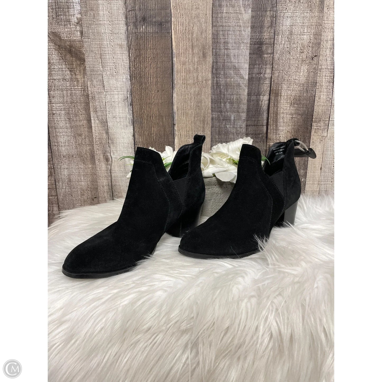 Boots Ankle Heels By Mia In Black, Size: 6
