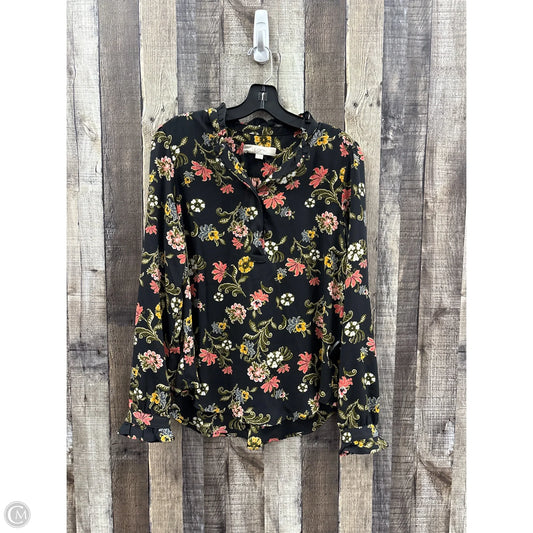 Top Long Sleeve By Loft In Multi-colored, Size: S