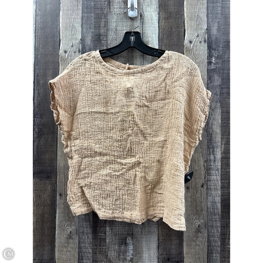 Top Sleeveless By Tahari In Tan, Size: S
