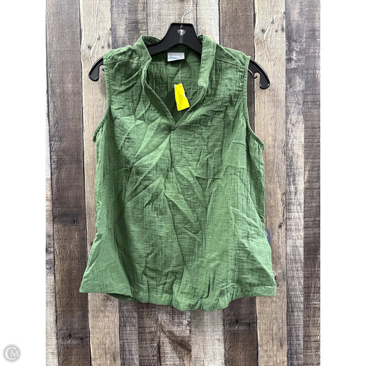 Top Sleeveless By Columbia In Green, Size: M