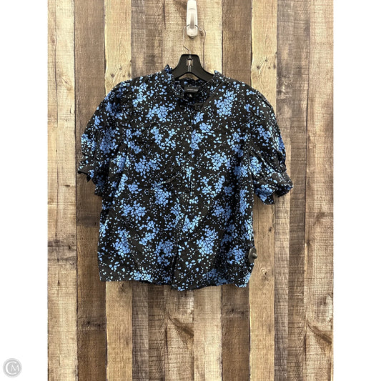 Top Short Sleeve By Who What Wear In Blue, Size: M