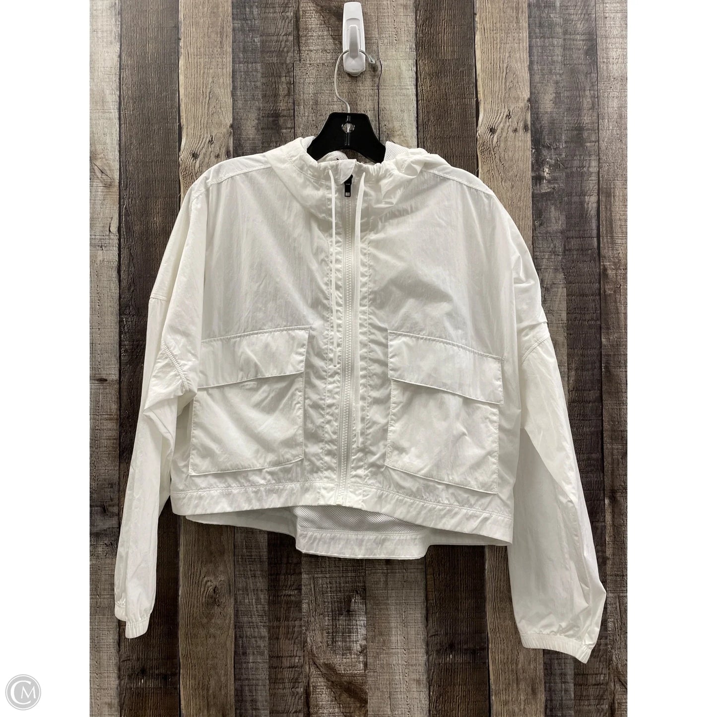 Jacket Windbreaker By Dsg Outerwear In White, Size: Xs