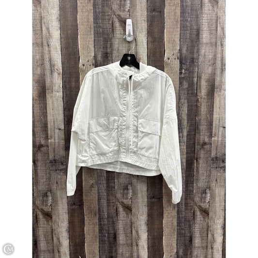 Jacket Windbreaker By Dsg Outerwear In White, Size: Xs