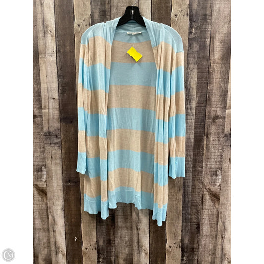 Cardigan By Cyrus In Blue & Cream, Size: Xl