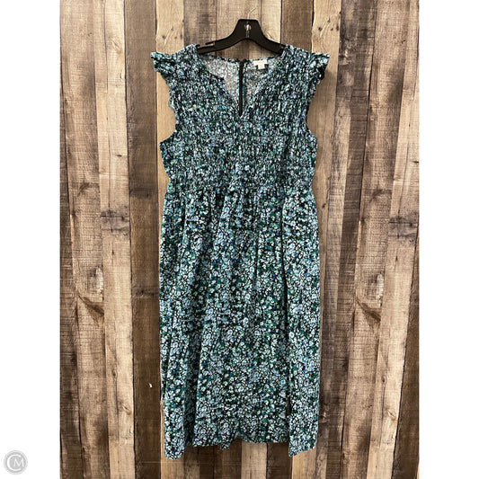 Dress Casual Maxi By J. Crew In Floral Print, Size: Xl