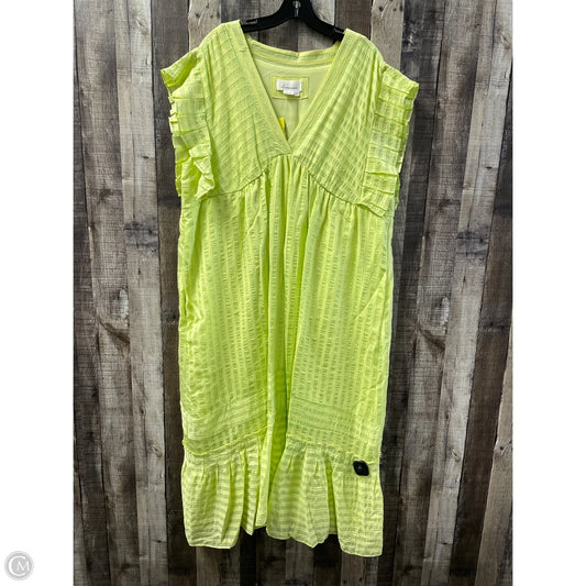Dress Casual Maxi By Anthropologie In Yellow, Size: 1x