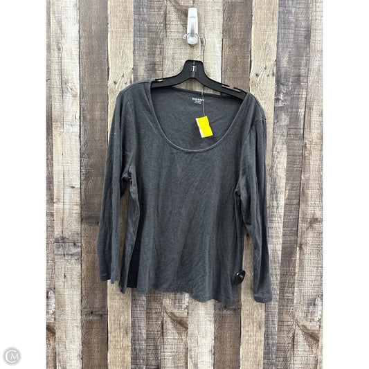 Top Long Sleeve By Old Navy In Grey, Size: Xxl