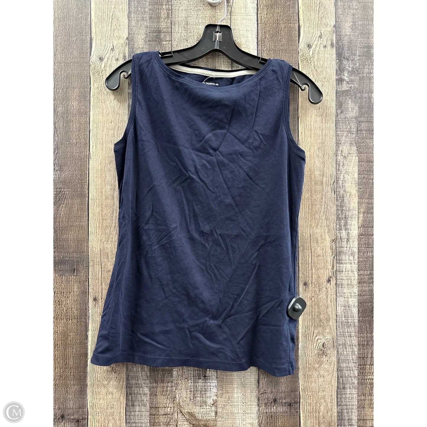 Top Sleeveless By Talbots In Navy, Size: M