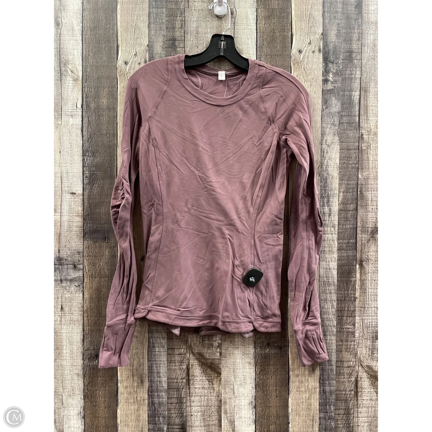 Athletic Top Long Sleeve Crewneck By Lululemon In Purple, Size: 6