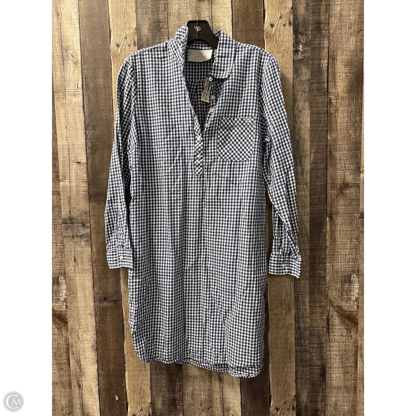 Dress Casual Midi By Lauren James In Checkered Pattern, Size: M