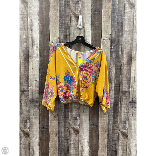 Top Long Sleeve By Flying Tomato In Multi-colored, Size: S