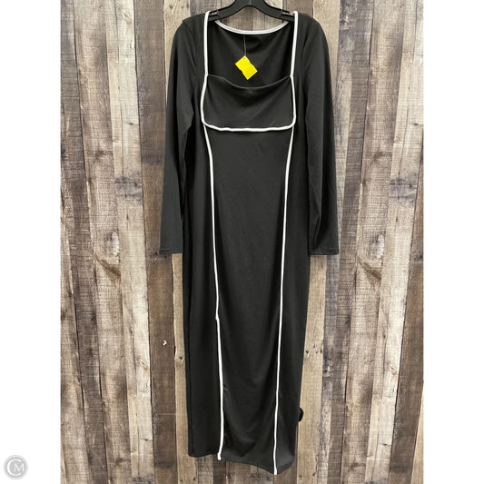 Dress Casual Maxi By Cmf In Black & White, Size: Xl