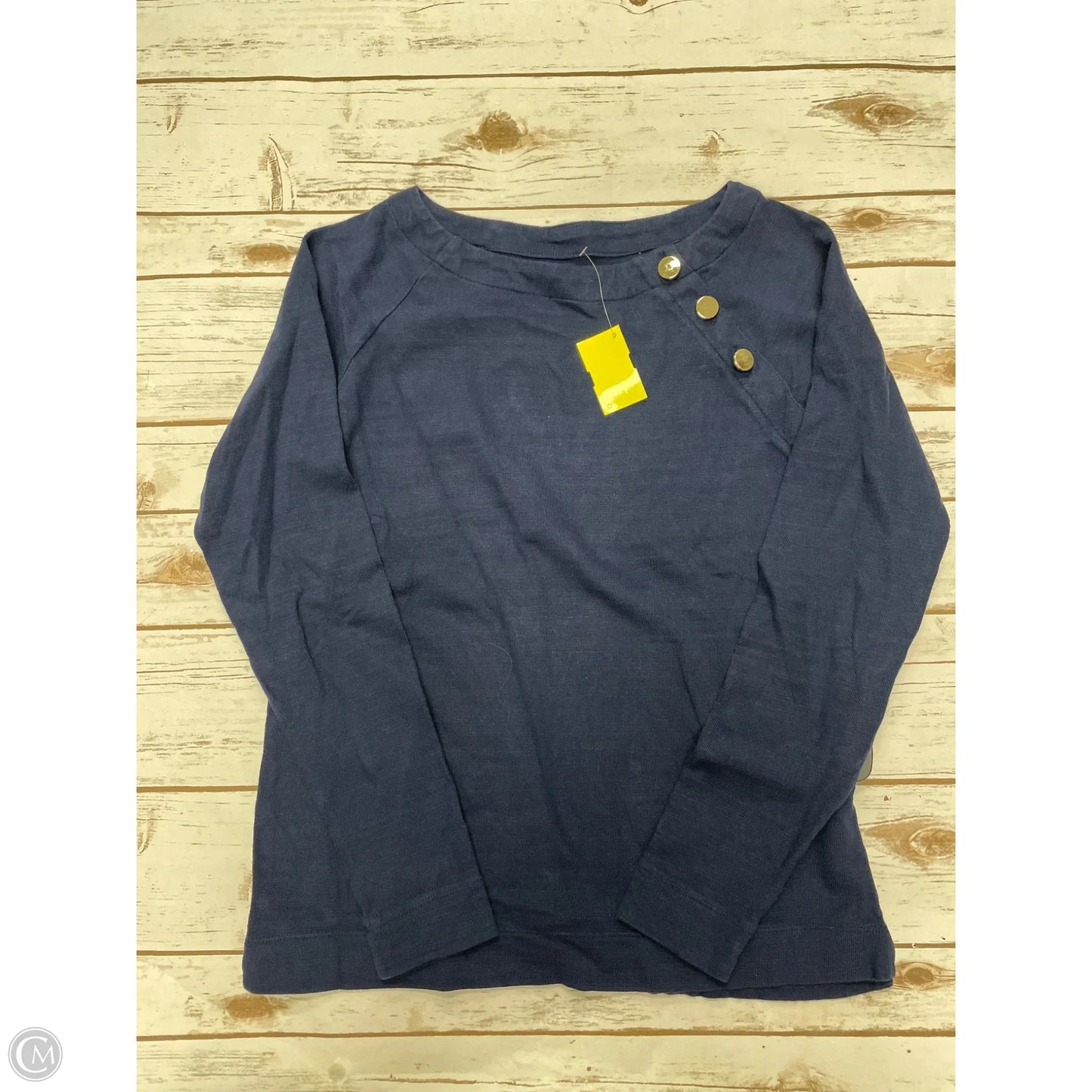 Top Long Sleeve By Loft In Navy, Size: Xs