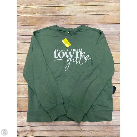 Sweatshirt Crewneck By Cmf In Green, Size: L