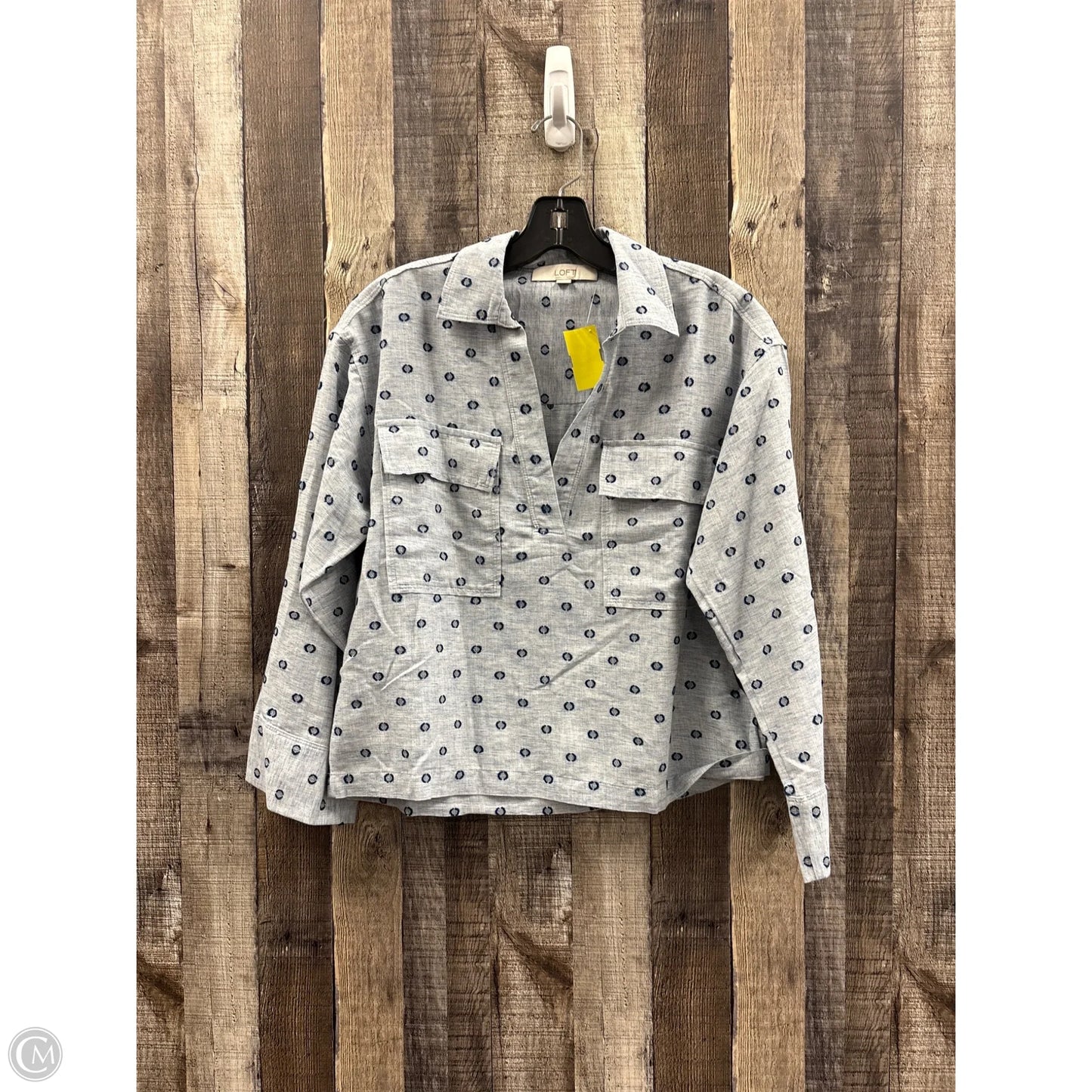 Top Long Sleeve By Loft In Blue, Size: Xs