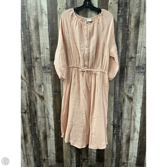 Dress Casual Maxi By Ava & Viv In Peach, Size: M