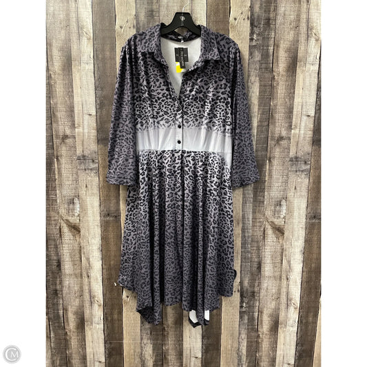 Dress Casual Midi By Cme In Animal Print, Size: L