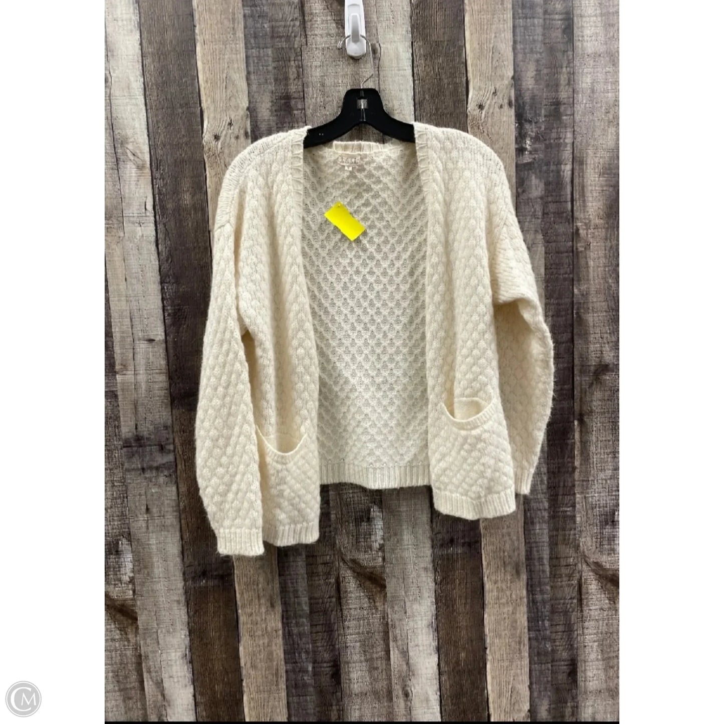Sweater Cardigan By Cme In White, Size: S