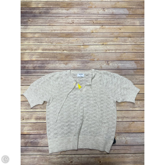 Sweater Short Sleeve By Old Navy In White, Size: L