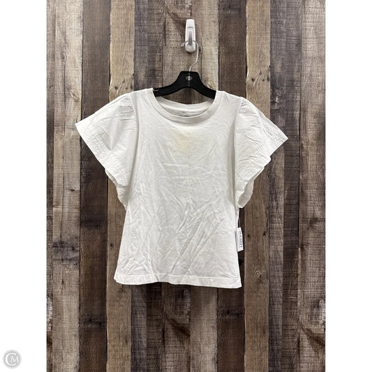 Top Short Sleeve By Old Navy In White, Size: L