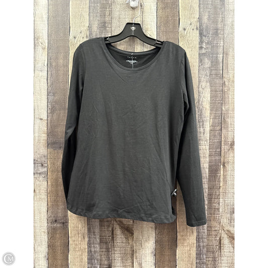 Top Long Sleeve By Tahari In Black, Size: L