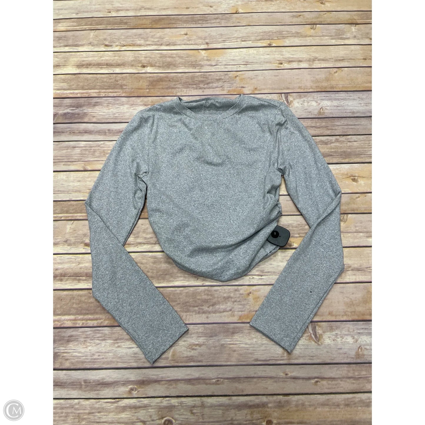 Top Long Sleeve By Cmf In Grey, Size: M