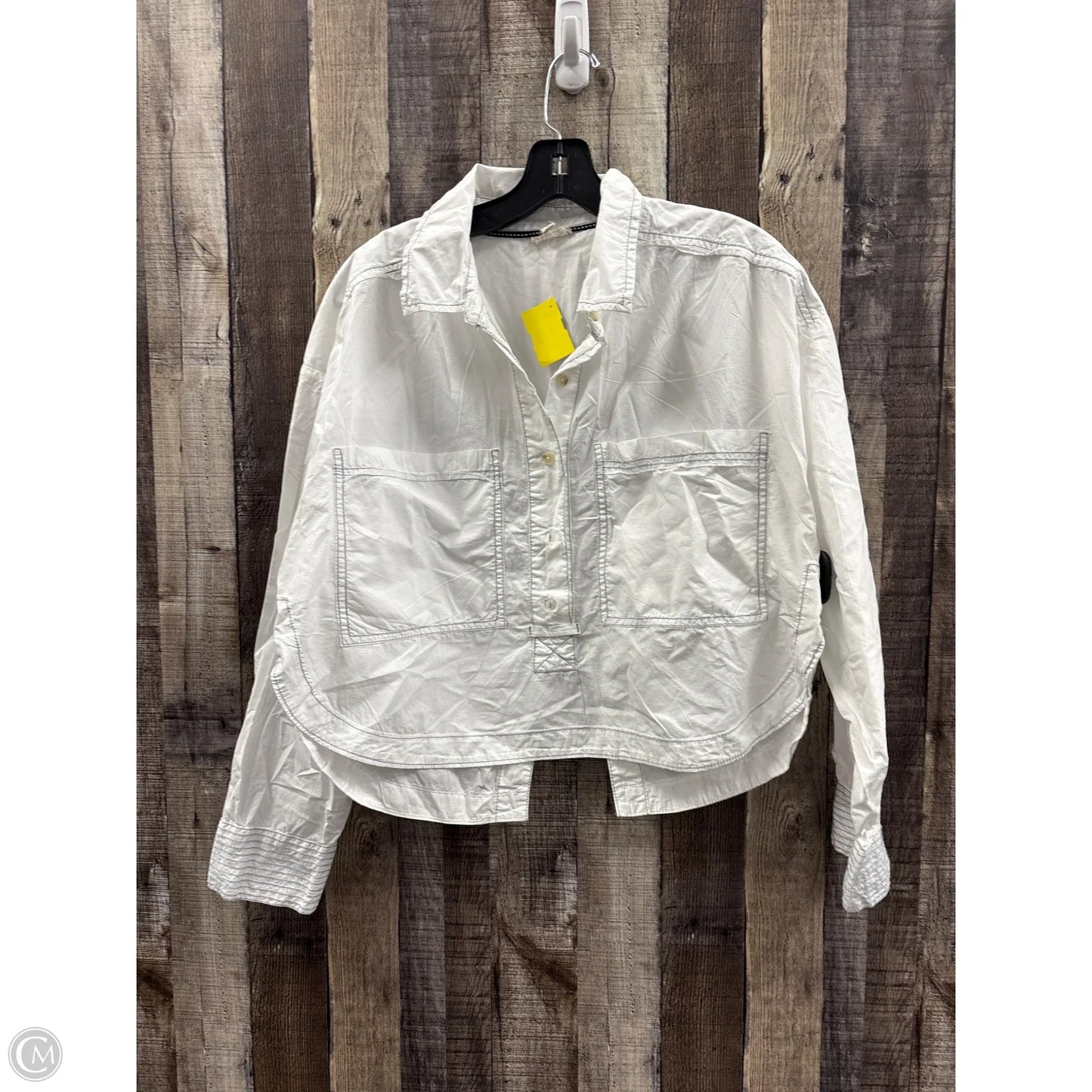 Top Long Sleeve By Pilcro In White, Size: M