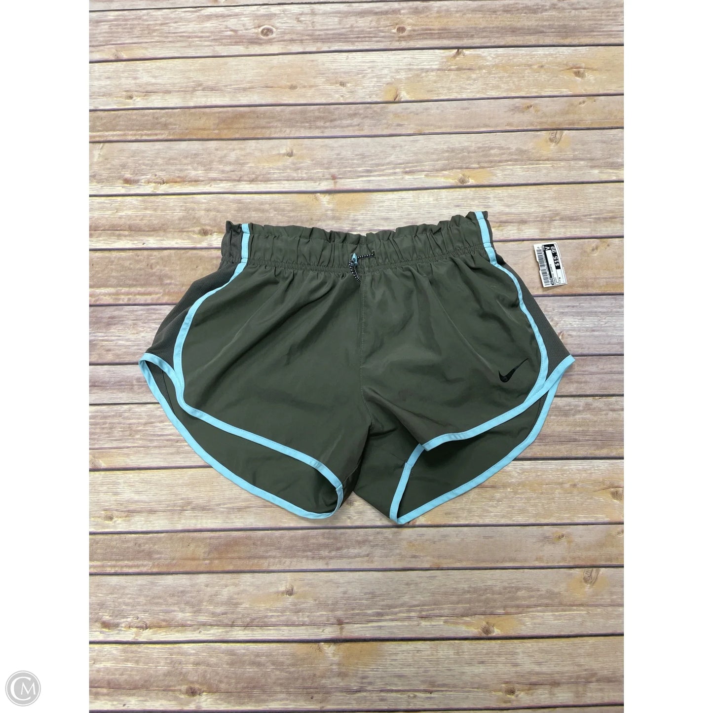 Athletic Shorts By Nike In Green, Size: M