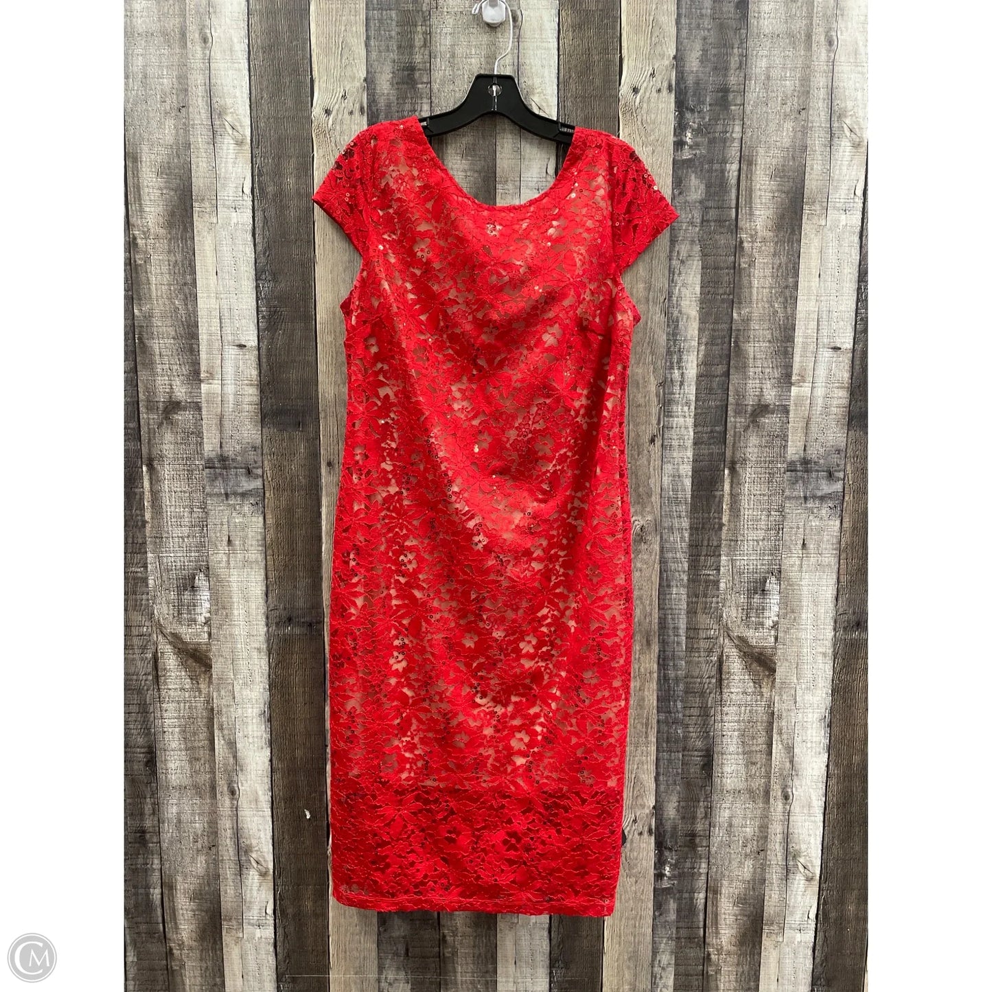 Dress Work By Ronnie Nicole In Red, Size: L