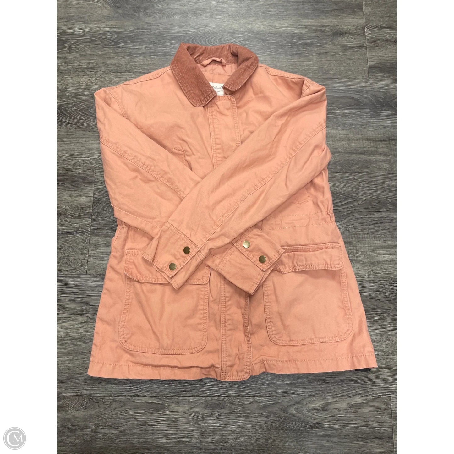 Jacket Denim By Universal Standard In Orange, Size: S