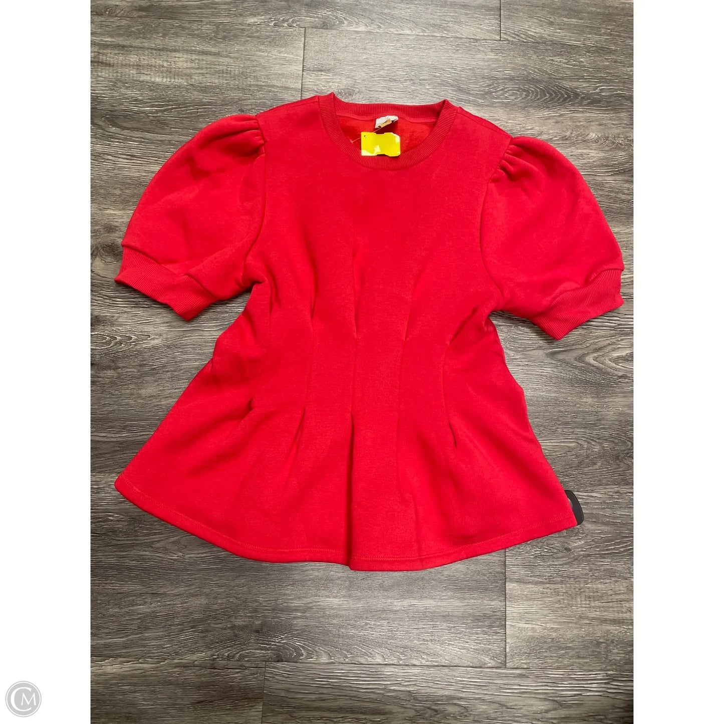 Top Short Sleeve By Maeve In Red, Size: L