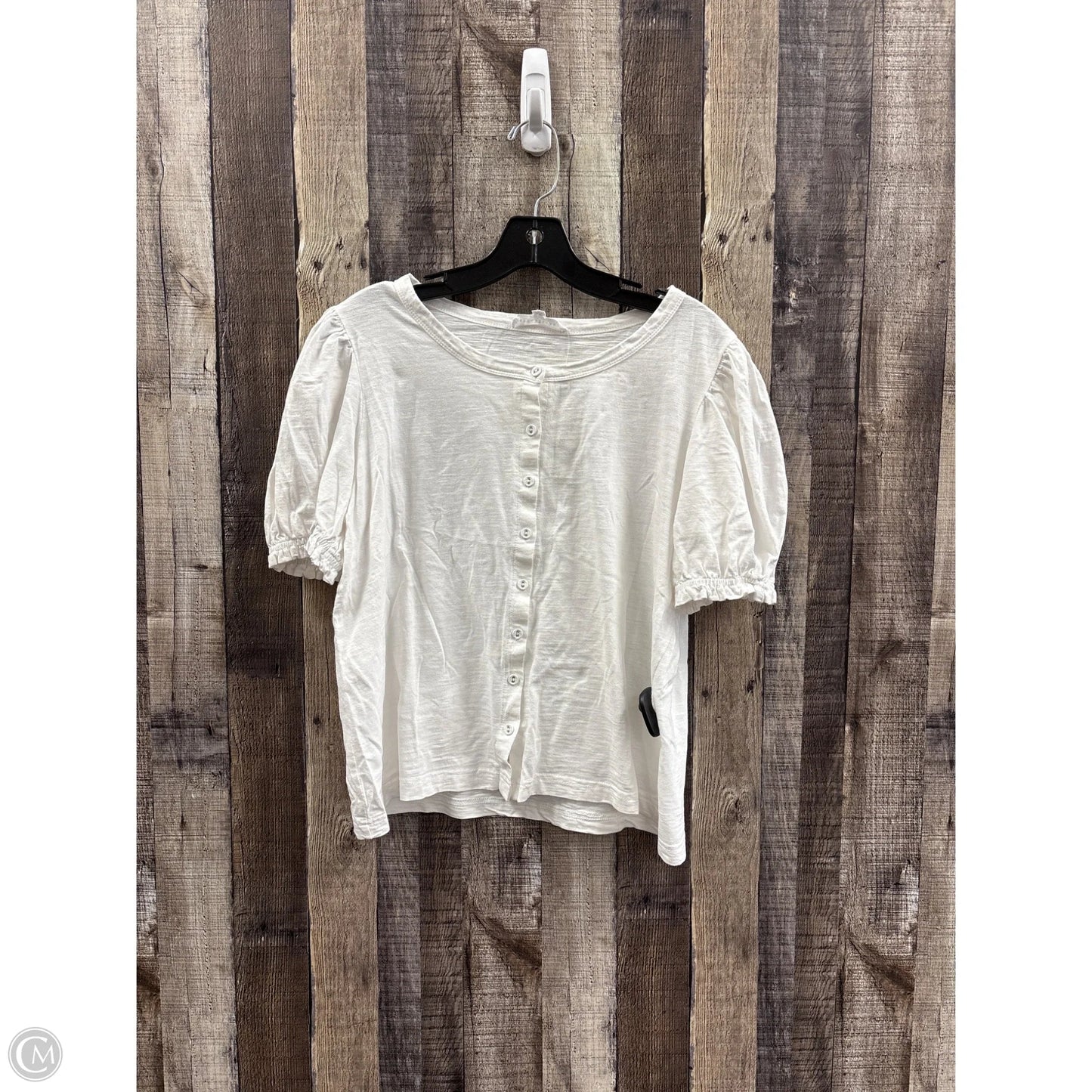 Top Short Sleeve By Jane And Delancey In White, Size: M